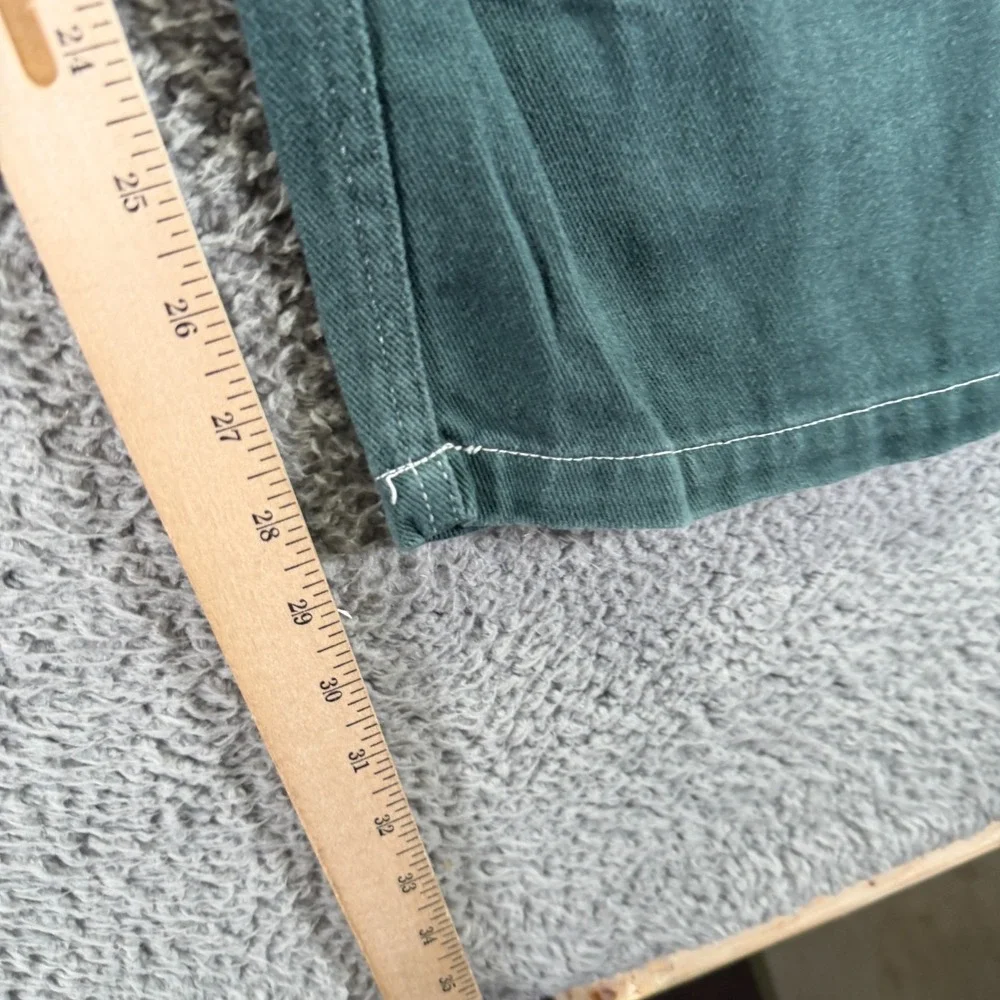 Empyre Pant Mens 32x29 Green Cotton Carpenter Straight Relaxed Workwear Utility